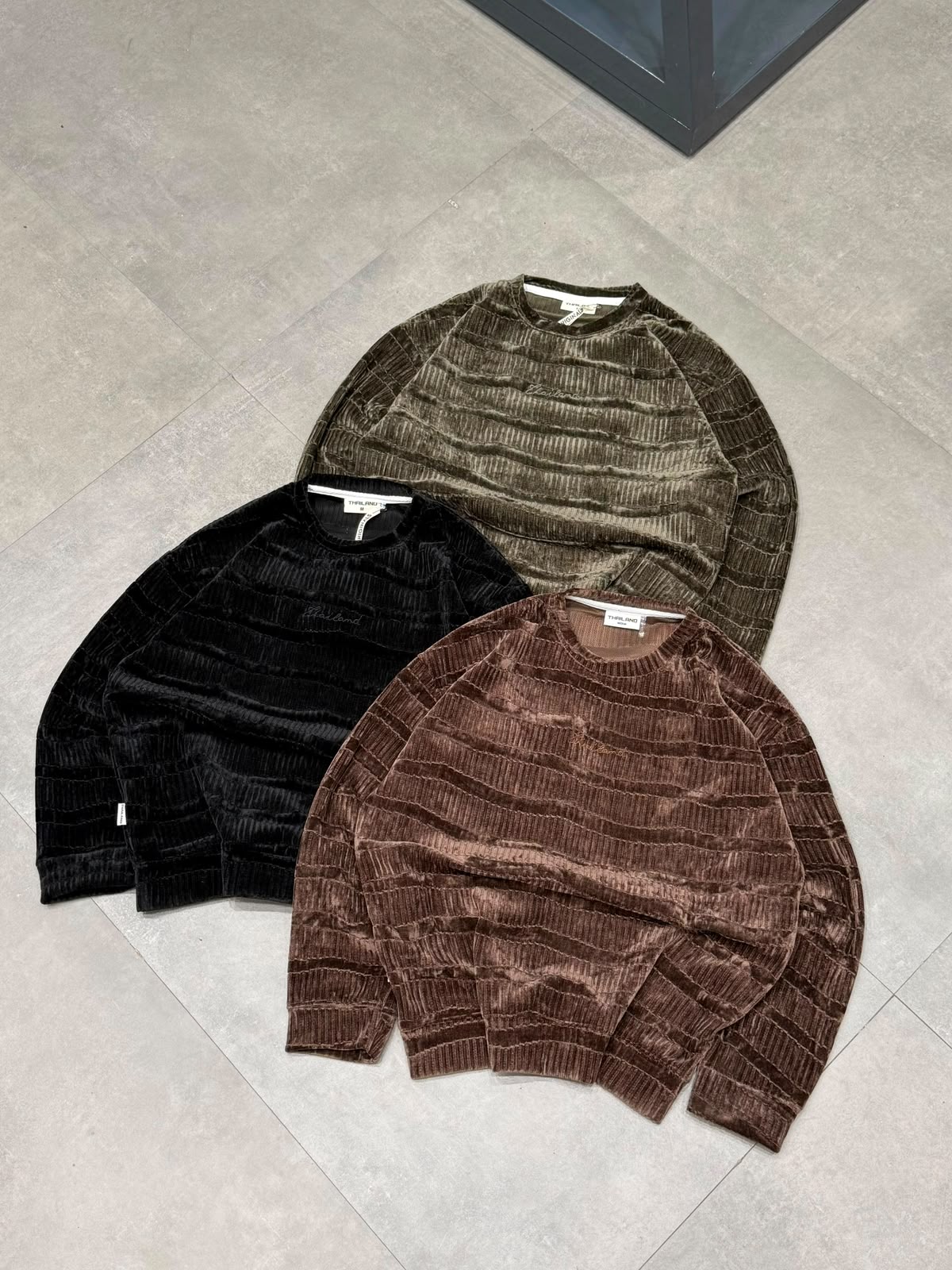 Corduroy Velour Crew